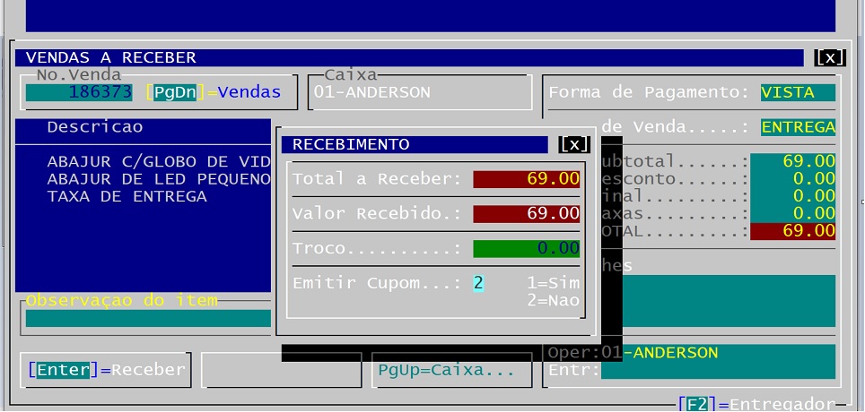 coloque as opções igual a imagem
